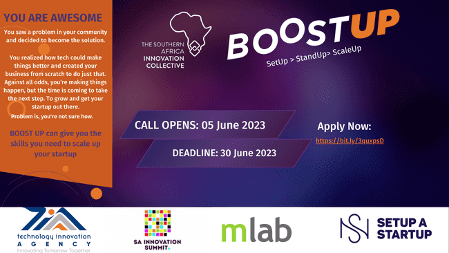 Boost Up Social Media Banner announcing the call. 