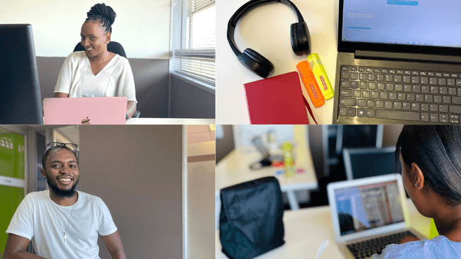 Our staff on  the first day of work in 2023. 