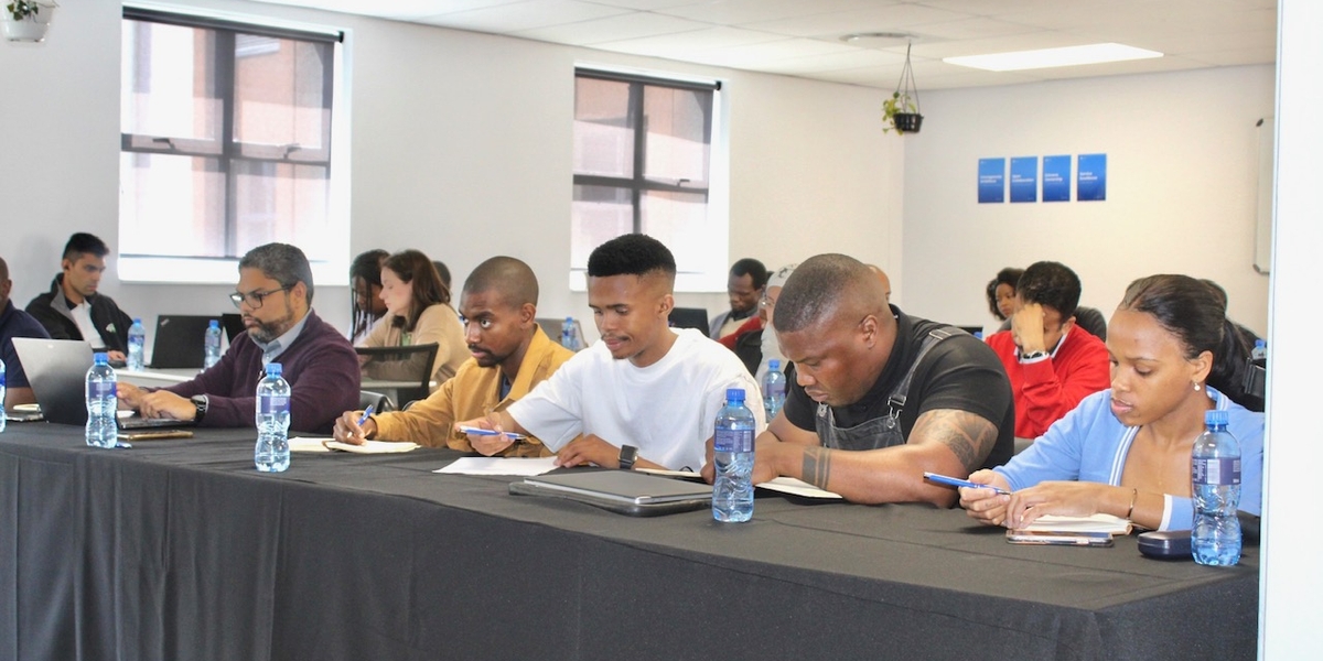 BoostUp startups at a pitch training in Cape Town