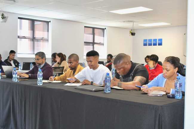 BoostUp startups at a pitch training in Cape Town